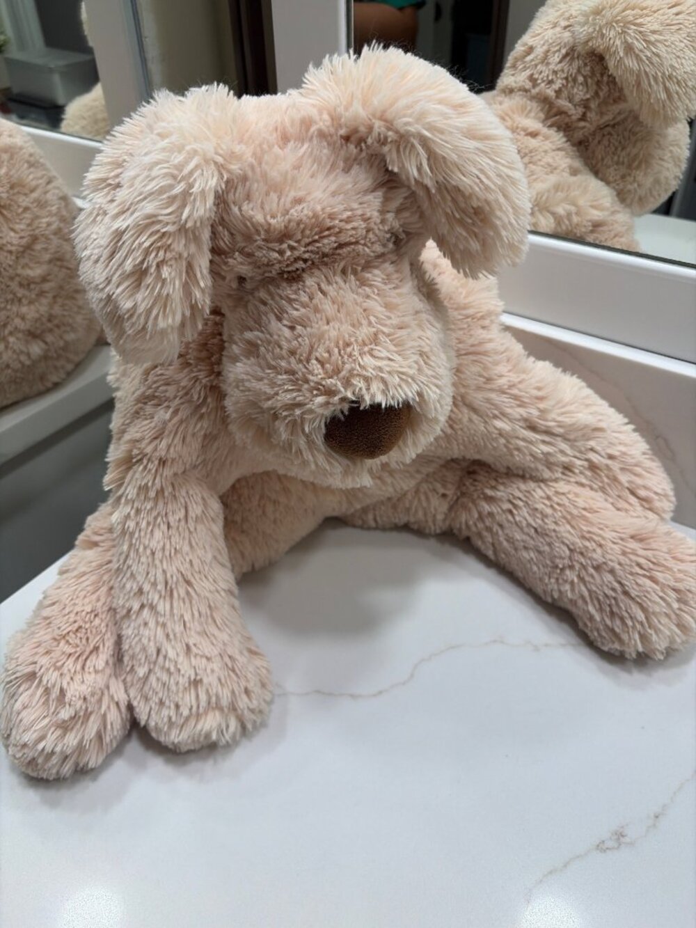 Jellycat Retired Wanderlust Puppy Plush Stuffed Animal Tan Dog 15"